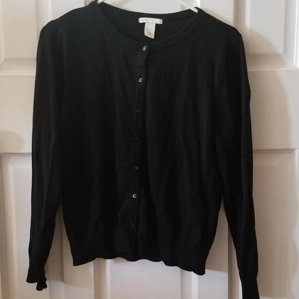 H&M Basic Black Medium cardigan